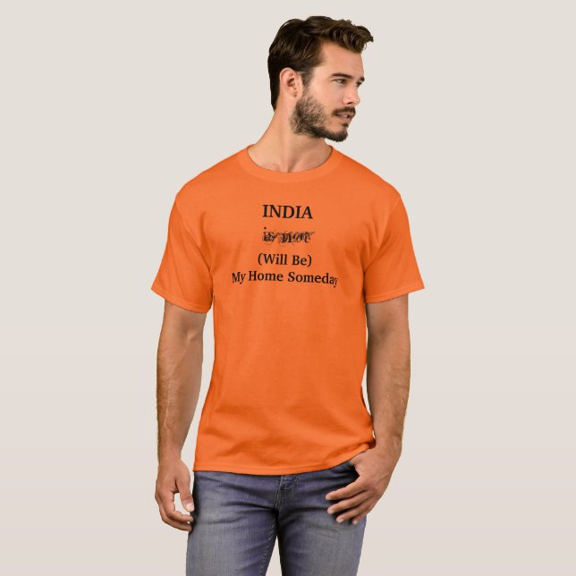 INDIEN Hem En Dag Tee Shirt (Hel framsida)