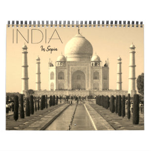 indien i sepia 2026 kalender