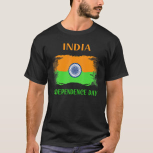 Indien Independence day den 15 augusti 1947 Indisk T Shirt