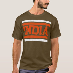 Indien independence day retro stil t shirt