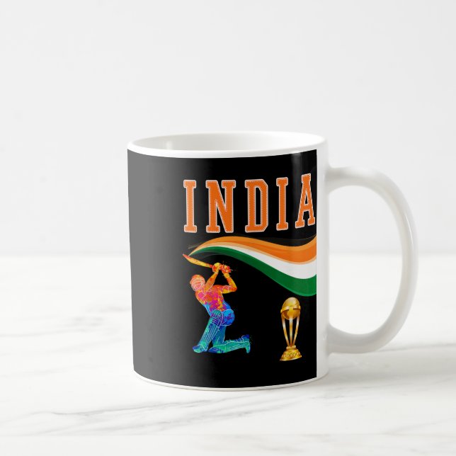 Indien Indisk Cricket Team Tröja  Kaffemugg (Höger)