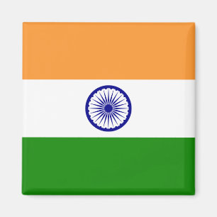 Indien (Indiska Flagga) Magnet
