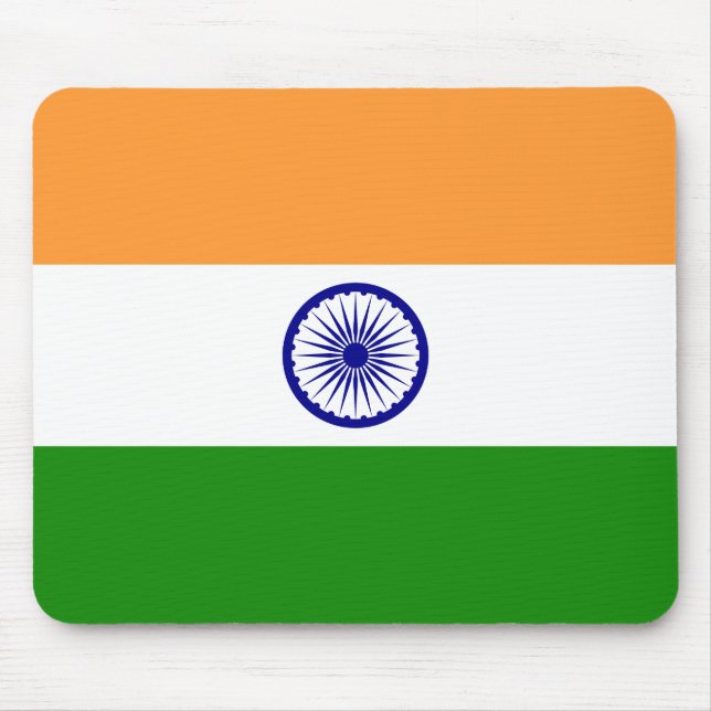 Indien (indiska) Flagga Musmatta (Framsidan)