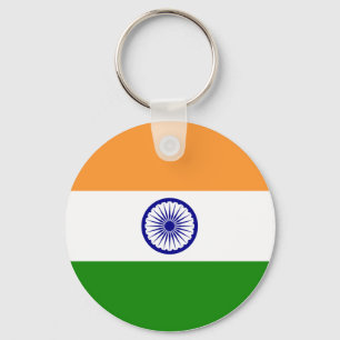 Indien (Indiska Flagga) Nyckelring
