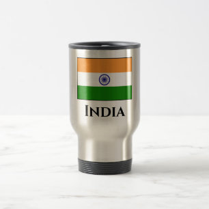 Indien (indiska) Flagga Resemugg