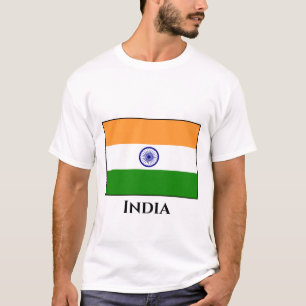 Indien (indiska) Flagga T Shirt