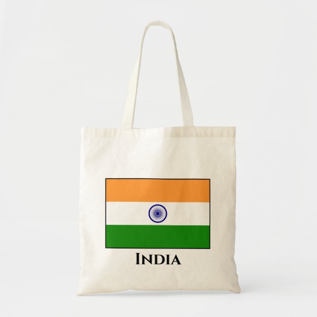 Indien (Indiska Flagga) Tygkasse (Framsidan)