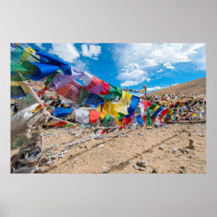 Indien, Jammu och Kashmir, Ladakh, Namshangla Pass Poster