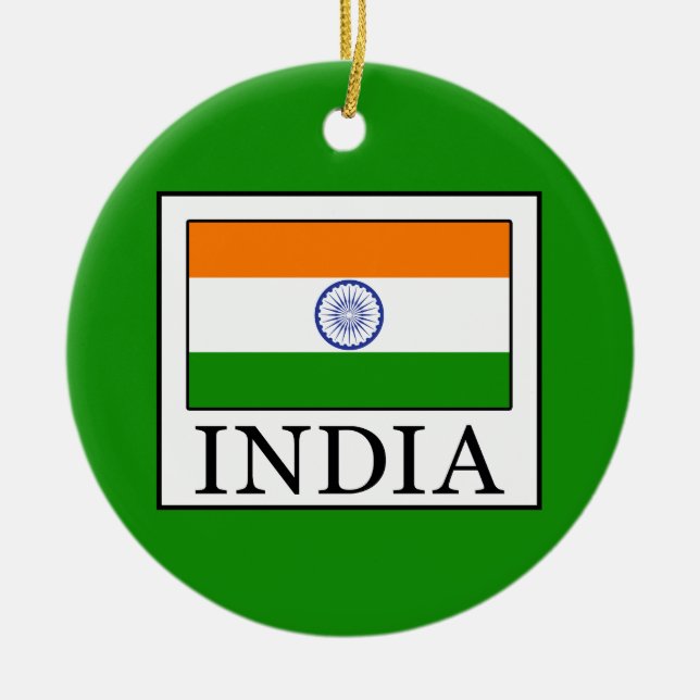 Indien Julgransprydnad Keramik (Framsidan)