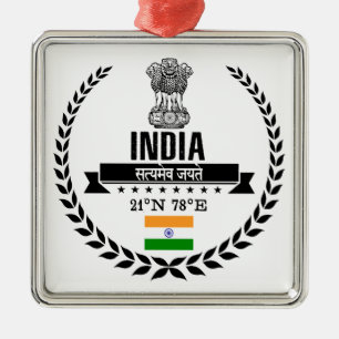 Indien Julgransprydnad Metall