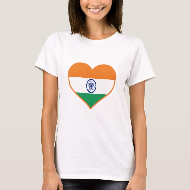 Indien Kärlek T Shirt (Framsida)