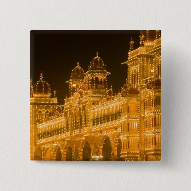 INDIEN, Karnataka, Mysore : Majarajas palats (b. 2 Knapp (Framsida)