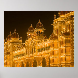 INDIEN, Karnataka, Mysore : Majarajas Palats (b. 2 Poster