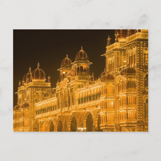 INDIEN, Karnataka, Mysore : Majarajas Palats (b. 2 Vykort (Framsida)