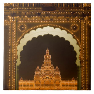 INDIEN, Karnataka, Mysore : Majarajas palats (b. 3 Kakelplatta
