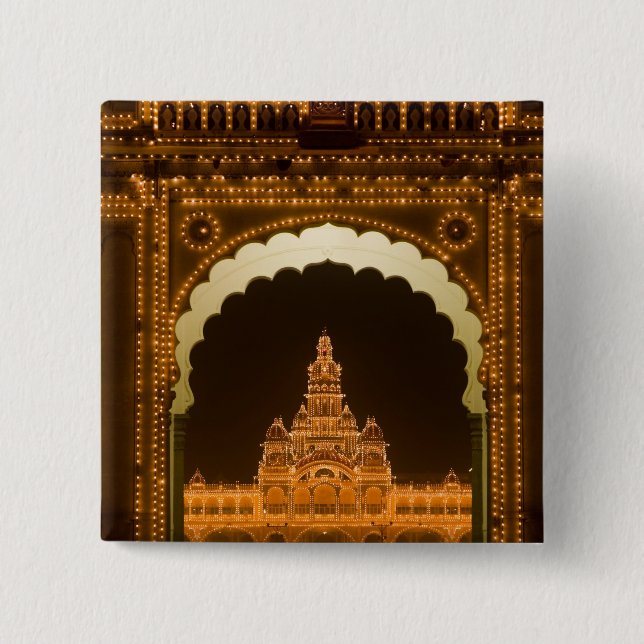 INDIEN, Karnataka, Mysore : Majarajas palats (b. 3 Knapp (Framsida)