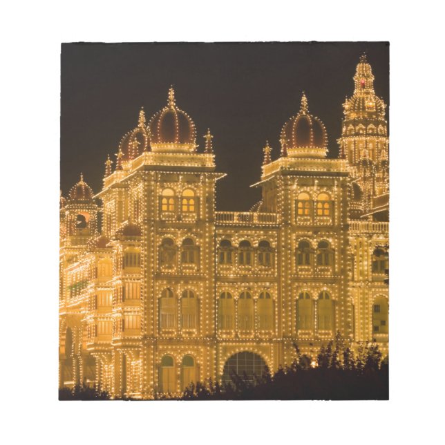 INDIEN, Karnataka, Mysore : Majarajas palats (b. Anteckningsblock (Framsida)