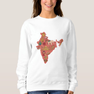 Indien Karta T Shirt