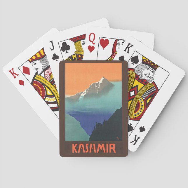 Indien (Kashmir) Reseposterkort Casinokort (Baksidan)