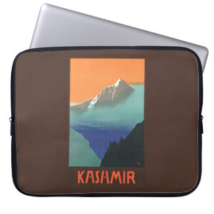Indien (Kashmir) Travel Poster laptop sleeve