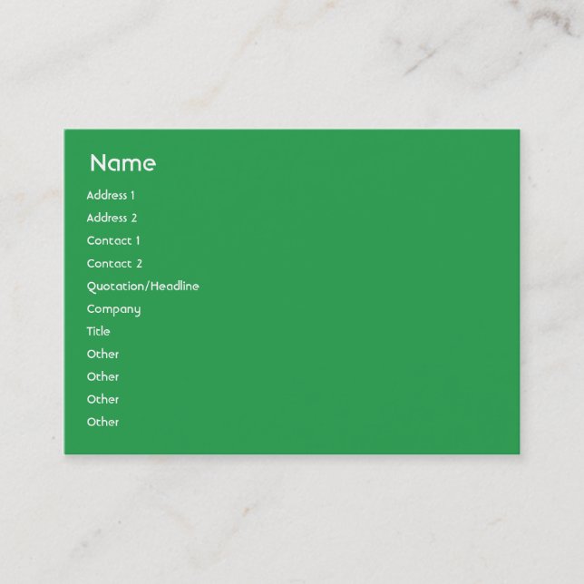 Indien - Knubbig Visitkort (Framsida)