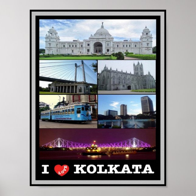 Indien - Kolkata - Mosaic - Poster (Framsidan)