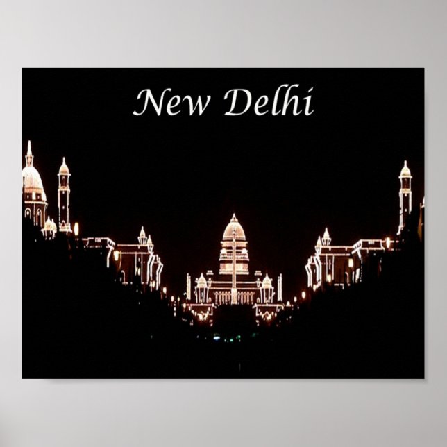 Indien - New Delhi - Rashtrapati Bhavan - Poster (Framsidan)