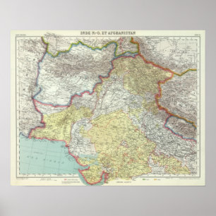 Indien och Afganistan Poster