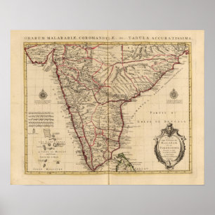 Indien och Bangladesh Poster