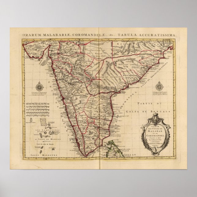 Indien och Bangladesh Poster (Framsidan)