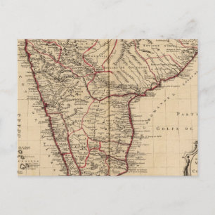 Indien och Bangladesh Vykort