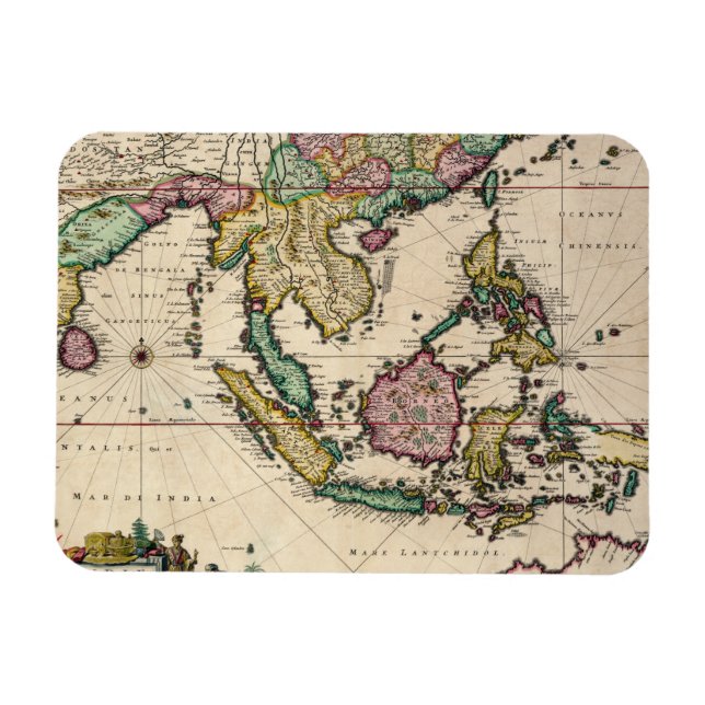 Indien och Ceylon i Australien Magnet (Horisontell)