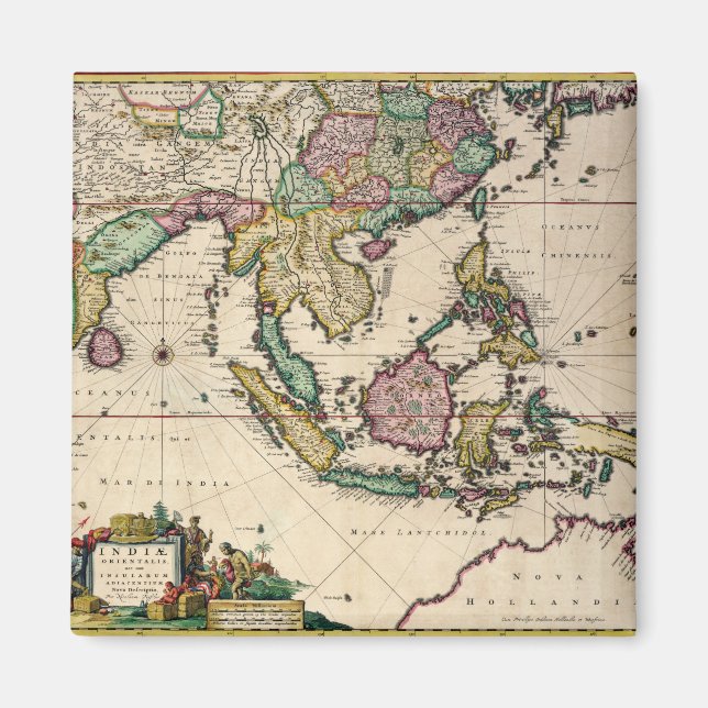 Indien och Ceylon i Australien Magnet (Framsidan)