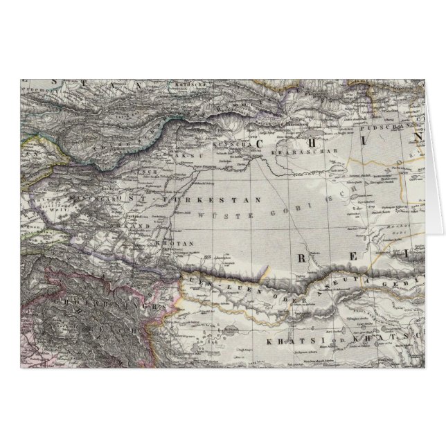 Indien och China Hälsningskort (Framsidan Horizontal)