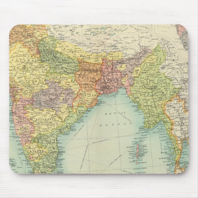 Indien och Farther India politiskt Musmatta (Framsidan)