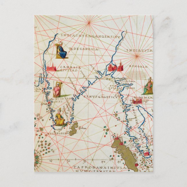 Indien och Malaysia Vykort (Framsida)