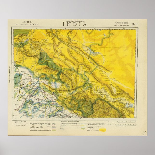 Indien och Pakistan Poster (Framsidan)