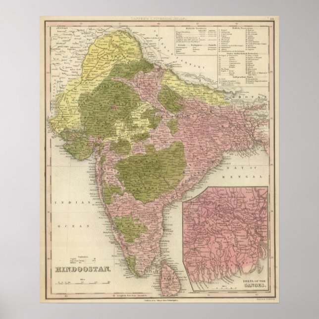 Indien och Sri Lanka Poster (Framsidan)