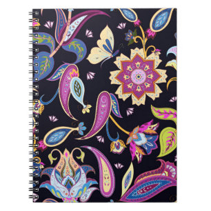 Indien paisley mönster anteckningsbok