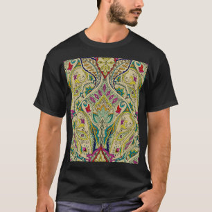 Indien paisley mönster, bohemian gräns. t shirt