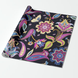 Indien paisley mönster presentpapper