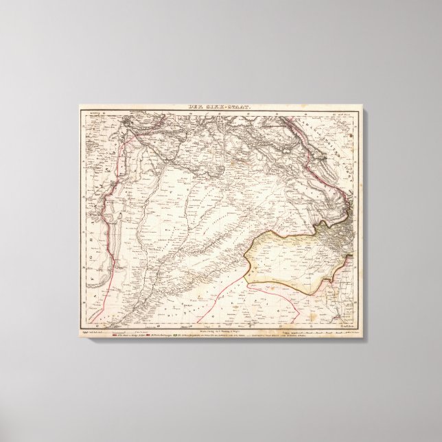 Indien, Pakistan Canvastryck (Framsida)