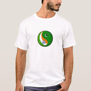 Indien + Pakistan i harmoni Tee Shirt