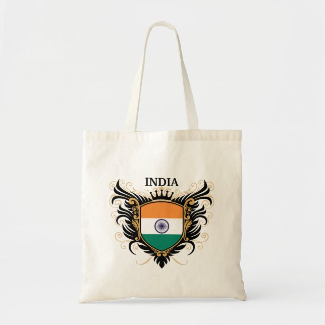Indien [personifiera], tygkasse (Framsidan)