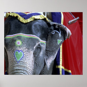 Indien, Rajasthan, Jaipur. Amber Fort. Poster