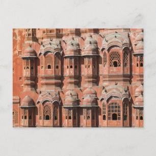 INDIEN, Rajasthan, Jaipur: Hawa Mahal (Vindarnas p Vykort