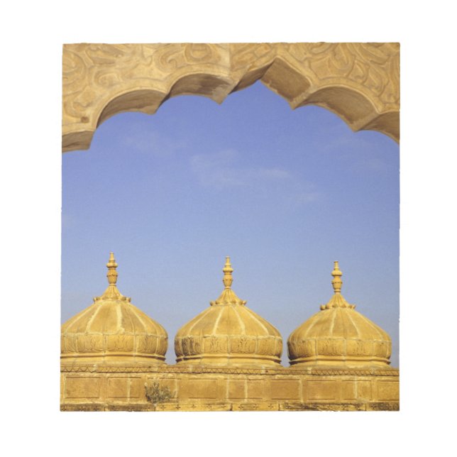 Indien, Rajasthan, Jaisalmer. Sandstenskupler Anteckningsblock (Framsida)