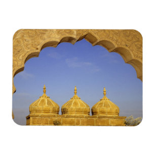 Indien, Rajasthan, Jaisalmer. Sandstenskupler Magnet