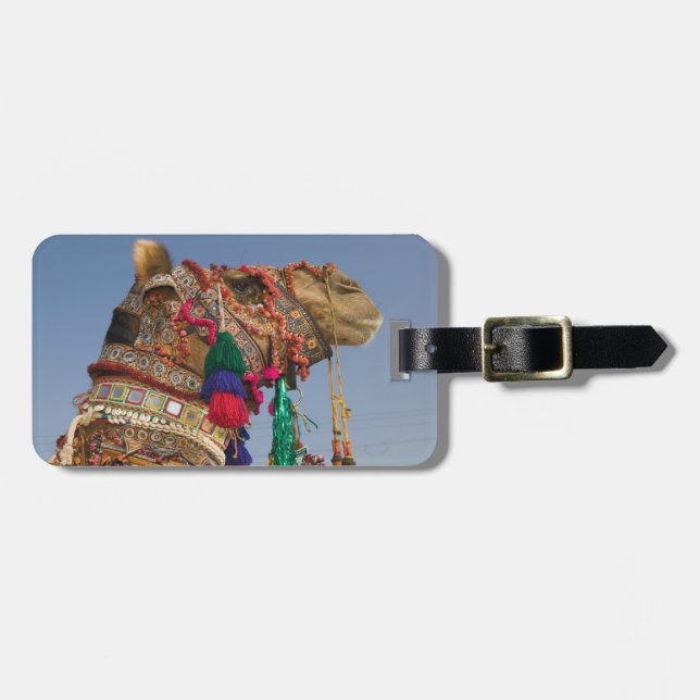 INDIEN, Rajasthan, Pushkar: PUSHKAR KAMELMÄSSA, Bagagebricka (Horisontell Framsida)