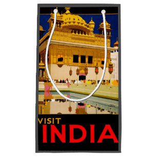 Indien resemålning affisch indisk vintage konst